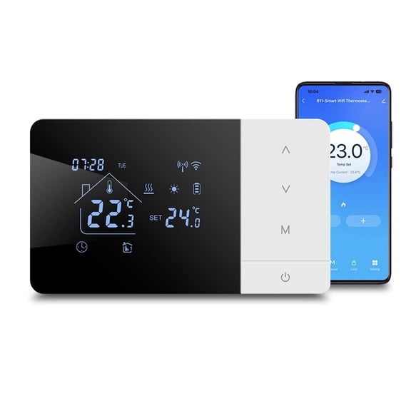Voice Activated Smart Heating Energy Management Child Lock Function Frost Protection Mobile App Control For Alexa