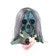thumbnail image 1 of Voice Activated Walking Ghost Skull Decoration – Light Up Halloween Prop with Sound, Motion & Glowing Eyes – Horror Animatronic for Porch, Backyard, Party or Haunted House, 1 of 5