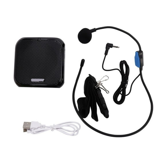 Voice Amplifier Amplifier With Line Microphone Speaker FM Radio MP3 Teacher Training