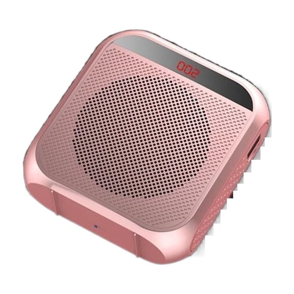 Voice Amplifier Megaphone Audio Speaker With Microphone Rechargeable Ultralight Loudspeaker With Mini LCD Screen For Teacher ,Easy to Operate