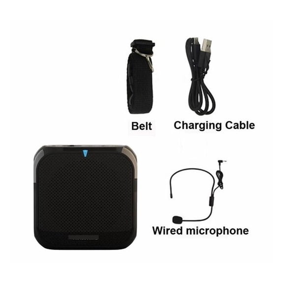 Voice Amplifier Megaphone Booster Wired Mini Audio Speaker FM Radio MP3 Teacher Training ,Easy to Operate