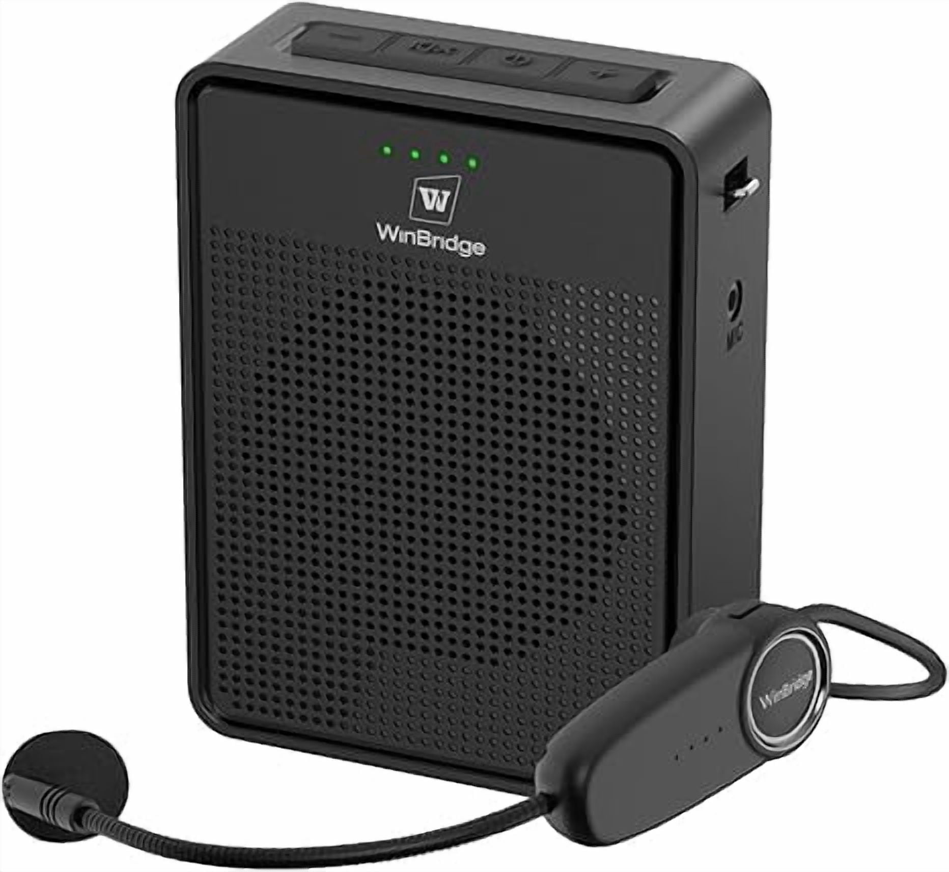 HW HAOWORKS Voice Amplifier Wireless Mic Headset, 15W Personal Voice Amplifiers for Teachers Classroom Tour Guide,Original Sound Ultra Portable-B002