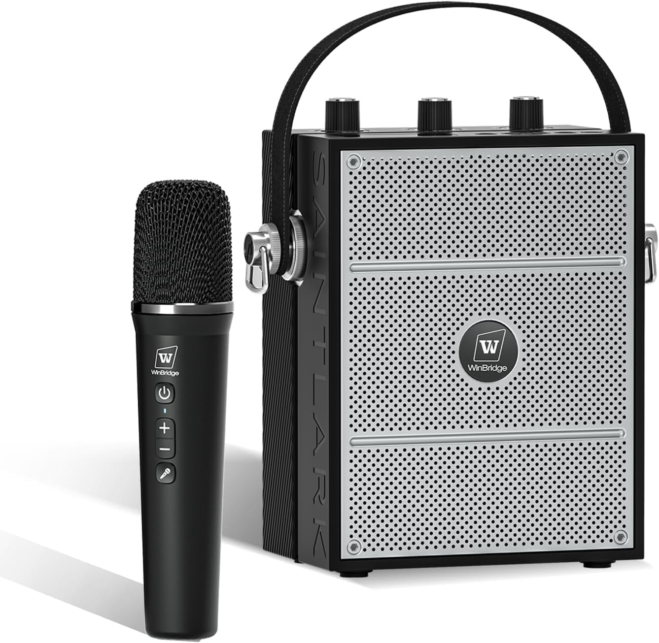 HW HAOWORKS 40W Portable Voice Amplifier with Mic,Bluetooth Speaker with Micr,PA System with Echo & Sound Effects,Wireless Karaoke for Singing-S98 Pro