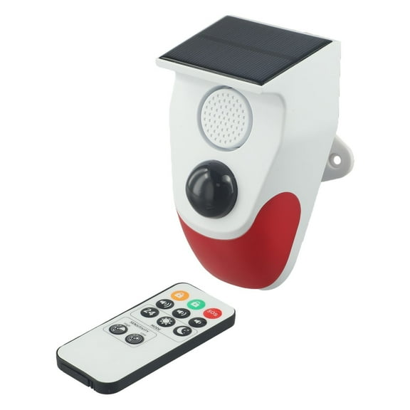 Voice Announcer Infrared Motion Alarm Sound Detector Outdoor Waterproof Solar