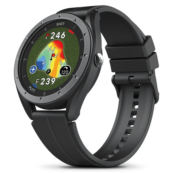 Voice Caddie T11 LT GPS Golf Watch LCD Display w/Green Undulation, Slope Mode 40K+ Preinstalled Courses, Course View, Practice Tempo Mode, Putt View 1.2" Color Touchscreen, Auto Score Record, No Fees