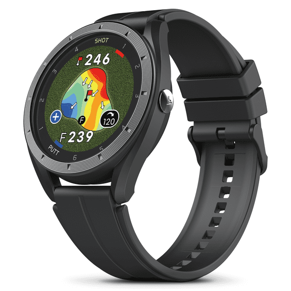 Voice Caddie T11 LT GPS Golf Watch LCD Display w/Green Undulation, Slope Mode 40K+ Preinstalled Courses, Course View, Practice Tempo Mode, Putt View 1.2" Color Touchscreen, Auto Score Record, No Fees