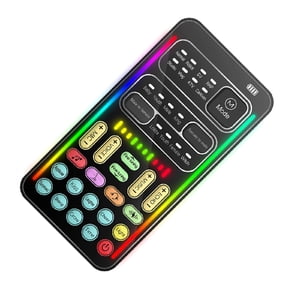 Voice Changer ABS Handheld Portable Multifunctional Sound Disguiser with 8 Effects for Mobile Phone Computer Black