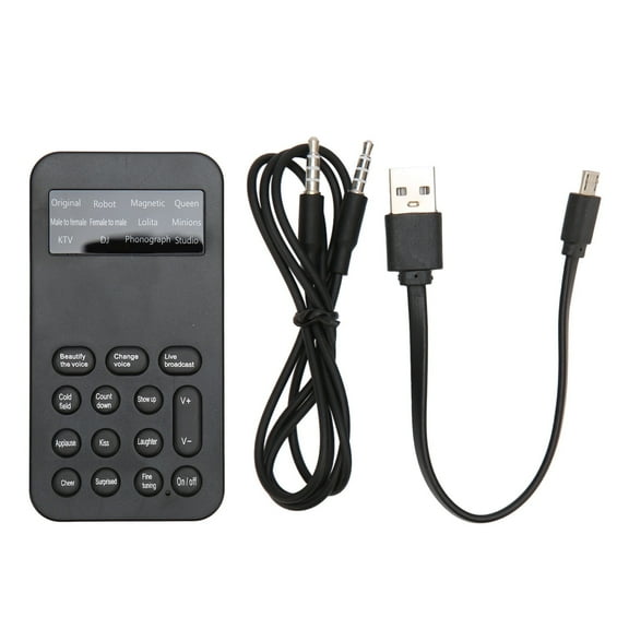 Voice Changer, Portable Multi-Function Voice Changer Handheld Mini Voice Changer Device 8 Sound Effects Machine for Phone Calling Gaming