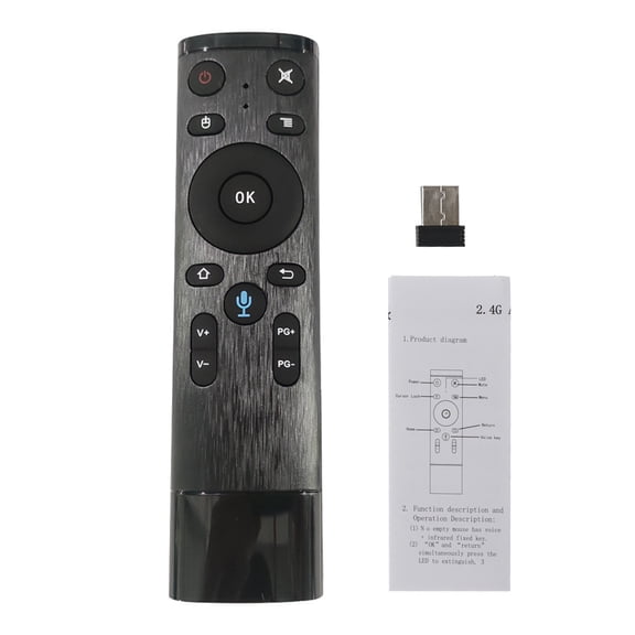Voice Control Gyro Air Mouse With Microphone 3 Gyroscope Remote Control