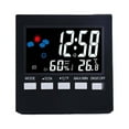 thumbnail image 1 of Voice Controlled Backlight Electronic Alarm Clock with Temperature Readings, 1 of 9