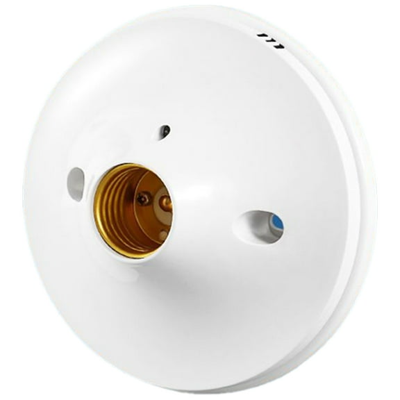 White E27 LED Light Bulb Holder Round Lamp Head Socket Standard E27 Mount Base Lamp Socket Screw Adapters