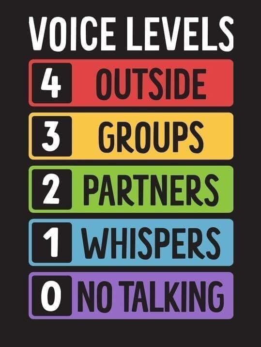 Voice Level Chart Classroom Decor, Classroom Policies Poster Classroom ...