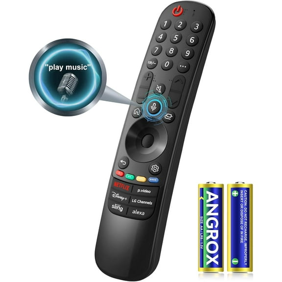 Voice Magic for LG-TV-Remote Control Replacement, for Magic Remote MR21 MR22 MR23 MR24GA with Battery, with Voice Recognition and Pointer Function