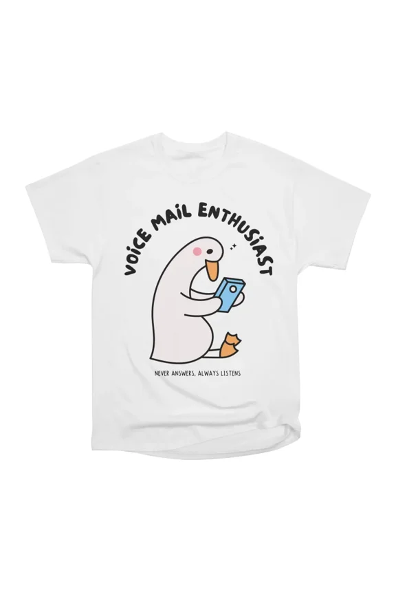 Voice Mail Enthusiast T-Shirt Tee Gift For Him Merch For Her Apparel For Friend