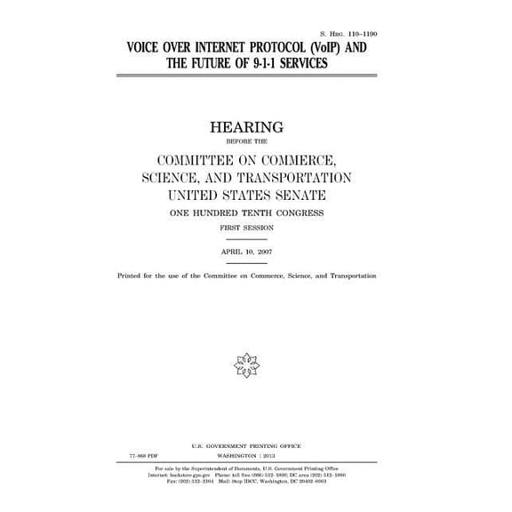 Voice Over Internet Protocol (Voip) and the Future of 9-1-1 Services