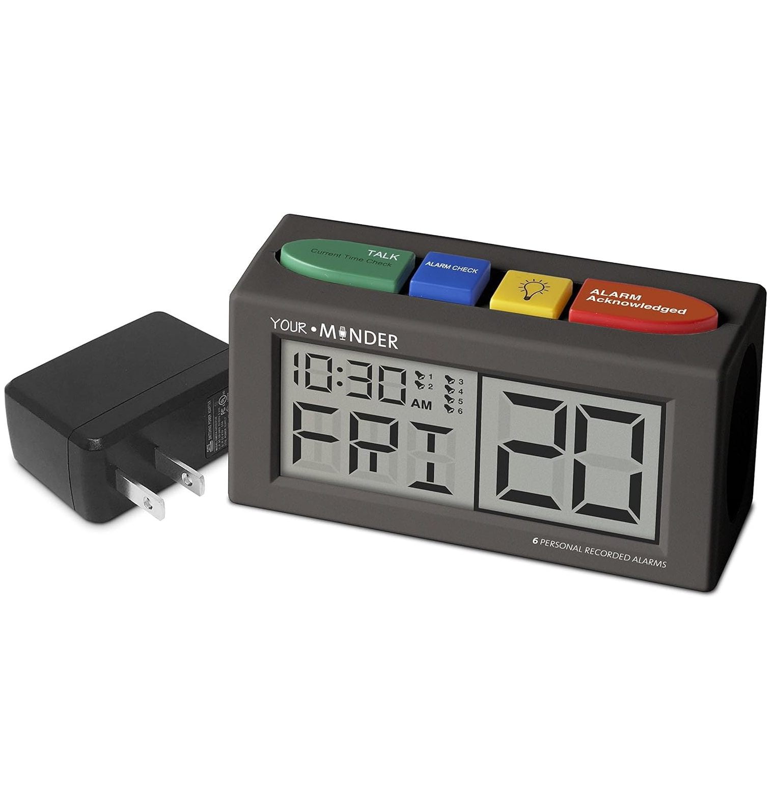 Voice Record and Alarm Replay Reminder Clock with , Easy Set, Multiple