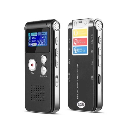 Voice Recorder MP3 Player Sound Recorder Professional USB Flash Drive Recording Dictaphone