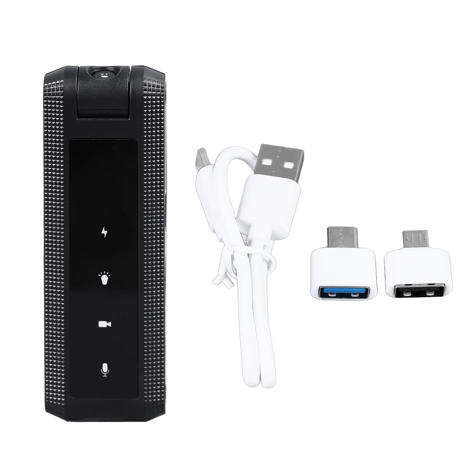 Voice Recorder, Power Failure Auto Save Voice Recording Device High Sensitivity 180 Degree Rotating Lens Clip Design Clear Sound 1080P HD  For Meetings For Work