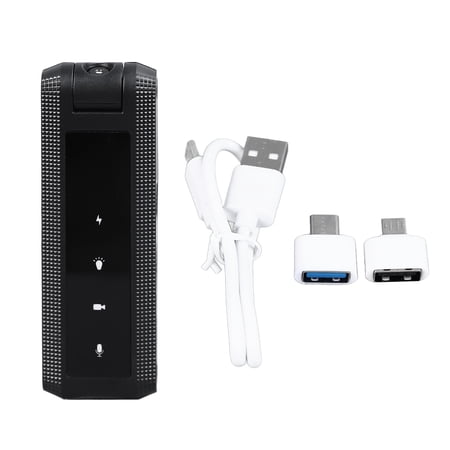 Voice Recorder, Power Failure Auto Save Voice Recording Device High Sensitivity 180 Degree Rotating Lens Clip Design Clear Sound 1080P HD For Meetings For Work