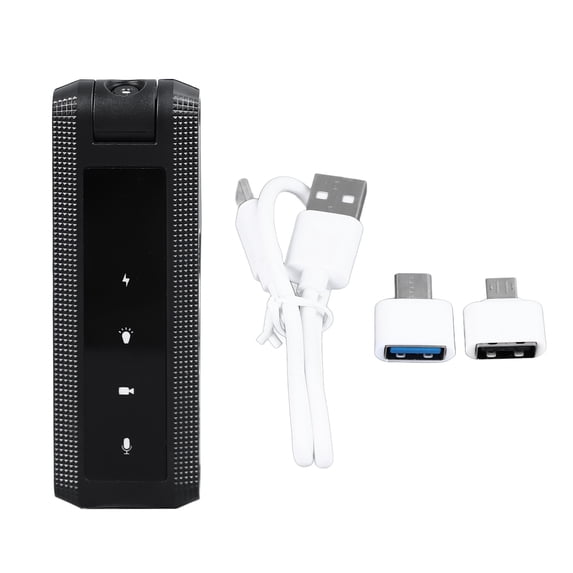 Voice Recorder, Power Failure Auto Save Voice Recording Device High Sensitivity 180 Degree Rotating Lens Clip Design Clear Sound 1080P HD For Meetings For Work