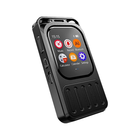 Voice Recorder Real-Time Translation Voice to Text Blue Tooth Connect Touchable Screen Recorder