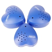 Voice Recorder for Stuffed Animals, 3 Pack - 30 Seconds Heart Voice Recorder, Bear Voice Box Device DIY Custom Message Gifts for Your Lover and Friend. Blue - 3 Pack