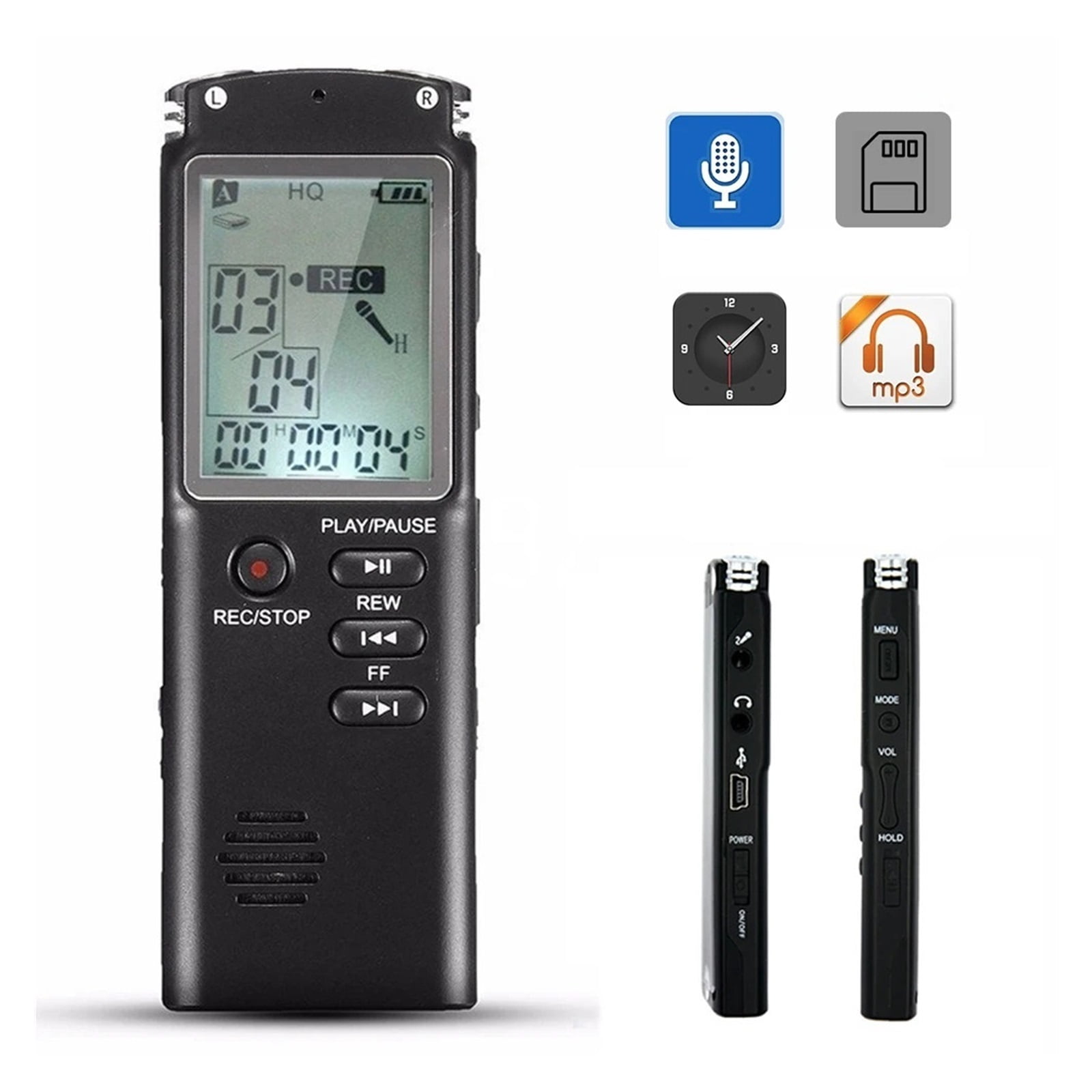 Voice Recorder USB Professional 96 Hours Dictaphone Digital Voice Recorder with Microphone