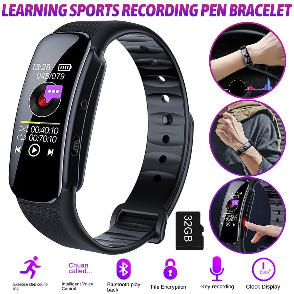 Voice Recorder Watch,DFITO 32GB Audio Voice Bracelet Recording Device