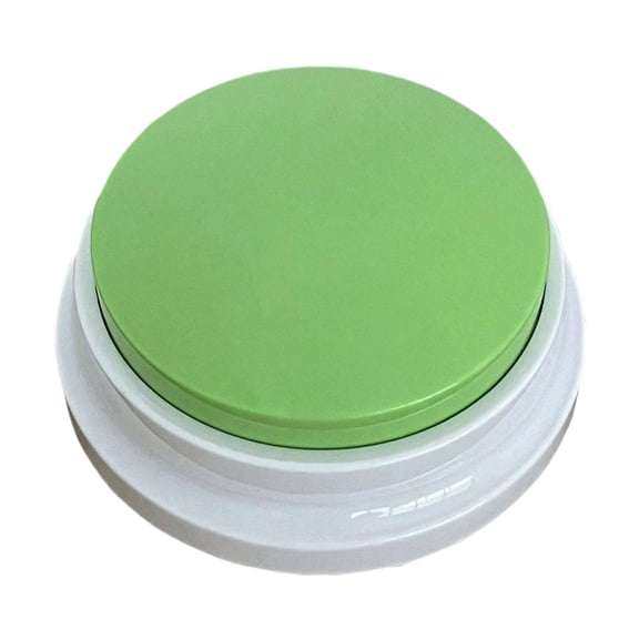 Voice Recording Button for Communication Pet Training Buzzer, 30 Second Record&Playback Dog Toy, Voice Recording Clicker for Cat, Puppy, Pet Trainin, Funny Gift for Study Office Home(Light Green)