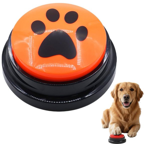 Voice Recording Button, Dog Buttons for Communication Pet Training Buzzer, 5 Second Record & Playback, Funny Gift for Study Office Home