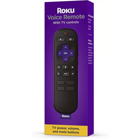 Voice Remote-Compatible with All Roku Models (Channel Shortcuts Vary)