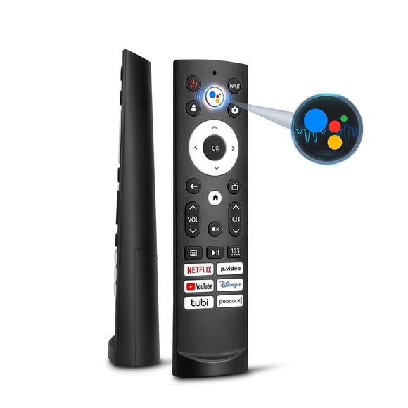 Voice Remote Control Replacement for Hisense Smart Google TVCompatible with Hisense QLED UHD Mini-LED ULED Google TVs