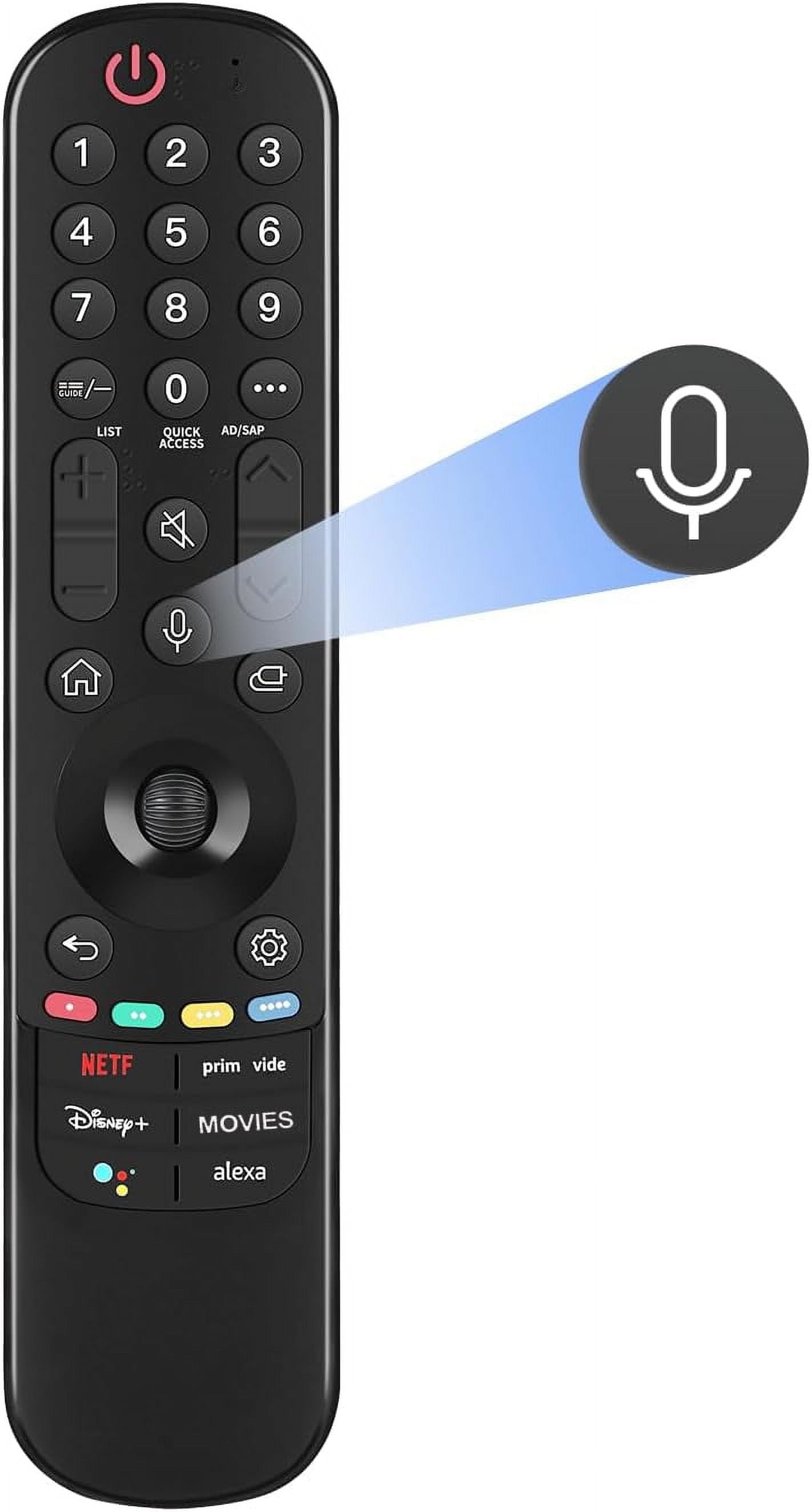 Voice Remote Control Replacement for TV-Stick-TV Cube and for Insignia-Toshiba-Pioneer-Smart TVs