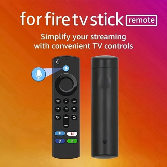 Voice Remote Pro Backlit Buttons 4K TV Control Ergonomic Design Compatible with TV Stick Home Theater Smart Home