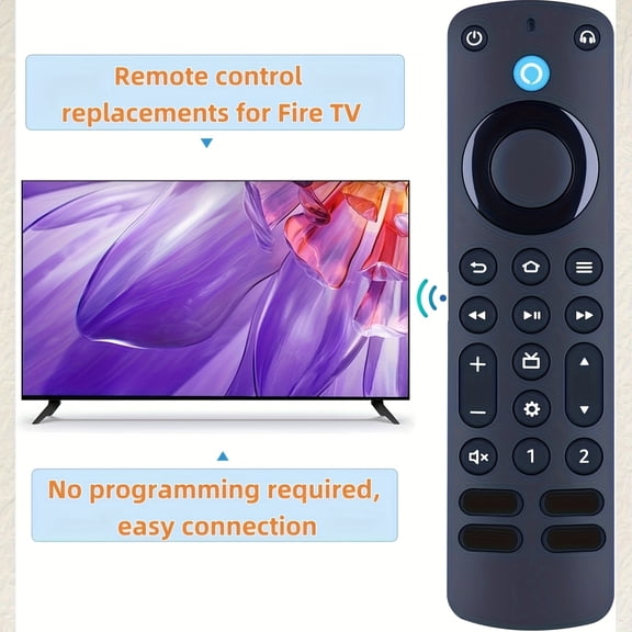 Voice Remote Pro for TV Stick Series Backlit Buttons, 4K Streaming & Ergonomic Design