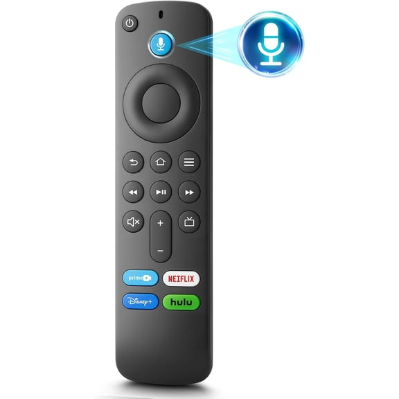 Voice Replacement Remote Control Compatible with Fire TV Stick,TV Cube and Fire Smart TVs