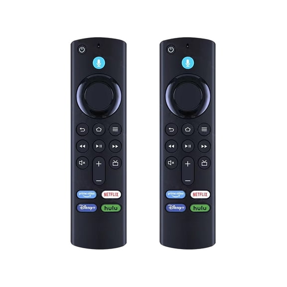 Voice Replacement Remote Control Compatible with Fire TV Stick,TV Cube and Smart TVs 2 PACK