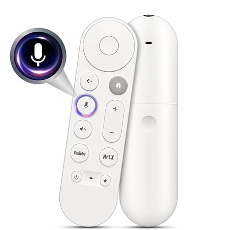 Voice Replacement Remote Control for Chromecast-Google-TV 4K/HD, for Google-TV-Streamer-Remote 4K