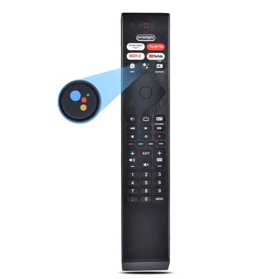 Voice Replacement Remote for Philips Smart TV: Universal Control for Philip 4K Ultra HD Smart Android TV with Google Assistant.for 43" 50" 55" 65" 75" Class 5704 5504 5604 5806