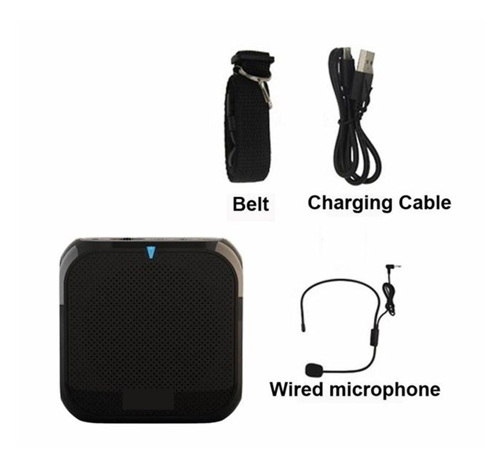 Voice Sound Audio Amplifier Bullhorn Megaphone Loudspeaker For Portable Loud Speaker With Wired Microphone Teacher ,Easy to Operate