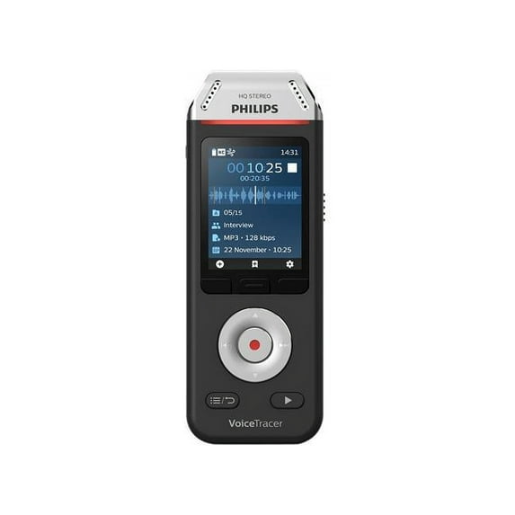 Voice Tracer DVT2810 Digital Recorder 8 GB, Black