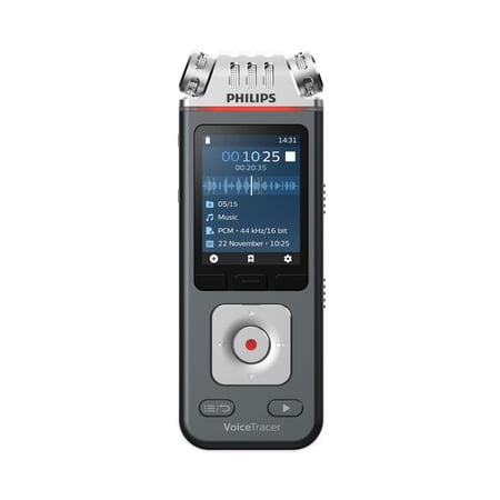 Voice Tracer DVT7110 Digital Recorder, 8 GB, Black