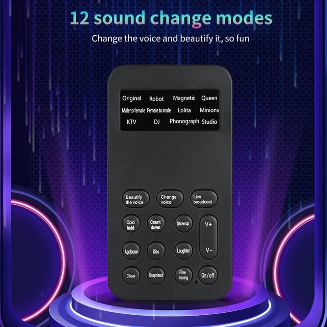 Voice Transformer, Male Female Mutual Transformation, Mobile Phone, Karaoke Game, Voice Changing Live Broadcast, Sound Card, One Click Beautiful Voice