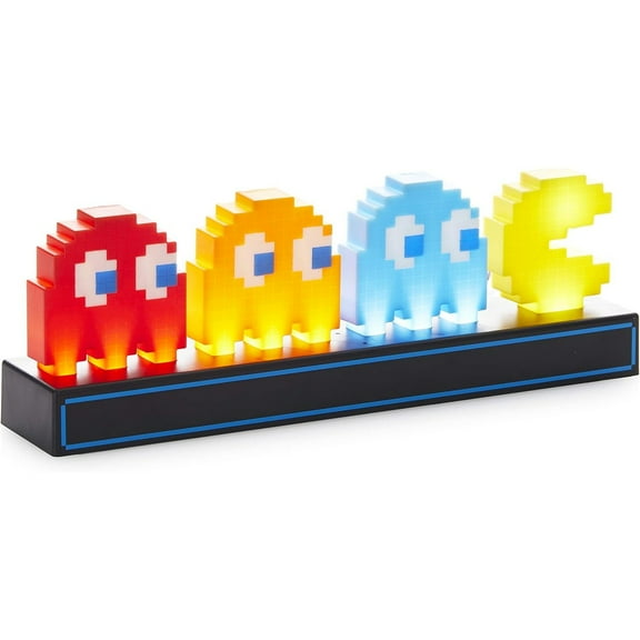 Voice controlled 3D night light, color graphic pixel light, game icon, atmosphere light, Pac Man collectible digital light