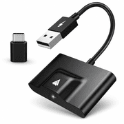Voice-tank Wireless Android Auto Adapter for Cars with Factory Wired Android Auto, Plug & Play USB-A/USB-C Dongle, Auto Reconnect, 5GHz WiFi, Voice and Steering Wheel Control