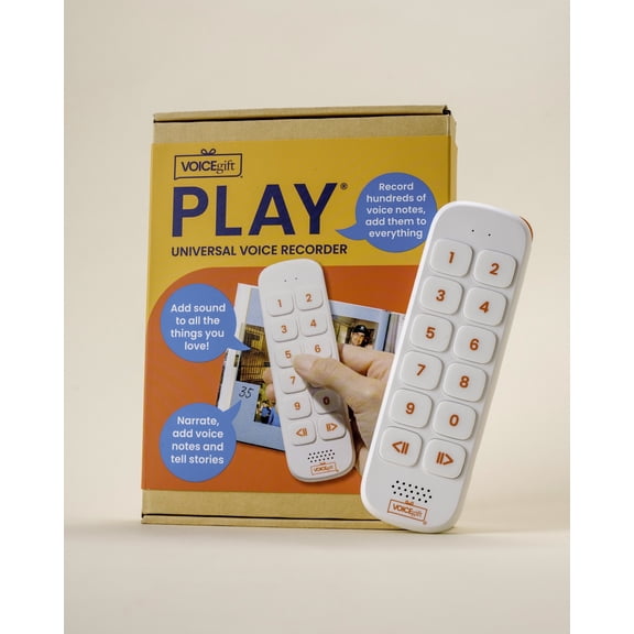 VoiceGift PLAY Screen-Free Voice Recorder and Audio Playback Device for Adults