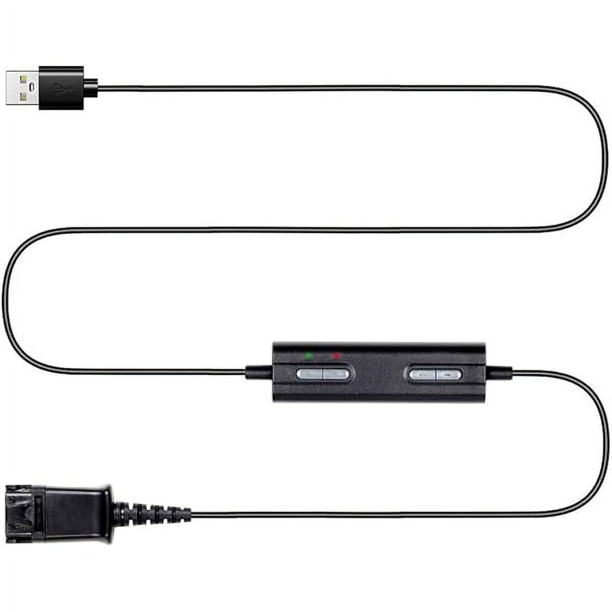 VoiceJoy Headset QD(Quick Disconnect) Connector to USB Adapter