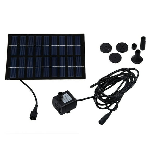 Voiceine 1.8 W Solar Water Pump Outdoor Watering Submersible Water Fountain for Pond Pool Aquarium Fountains Spout Garden Patio Maximum Flow 200L/h