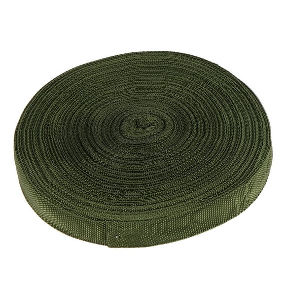 Voiceine 1 Roll 50Mx2CM Polypropylene Dark Green Nylon Plain Weave Ribbon Lanyard Clothing Ribbon Solid Color Belt Party Decoration