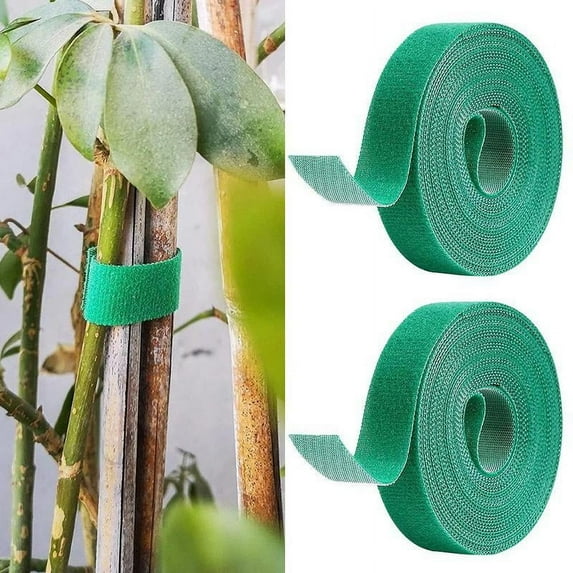 Voiceine 1 Roll Of Green Plant Tape Climbing Plant Fixing Strap Multipurpose Plant Ties Gardening Tying Tree Tapes Garden Rattan Plant Tomato Vines Fixing Tapes